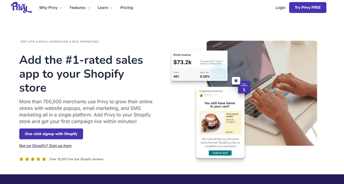 best email marketing apps for shopify Privy