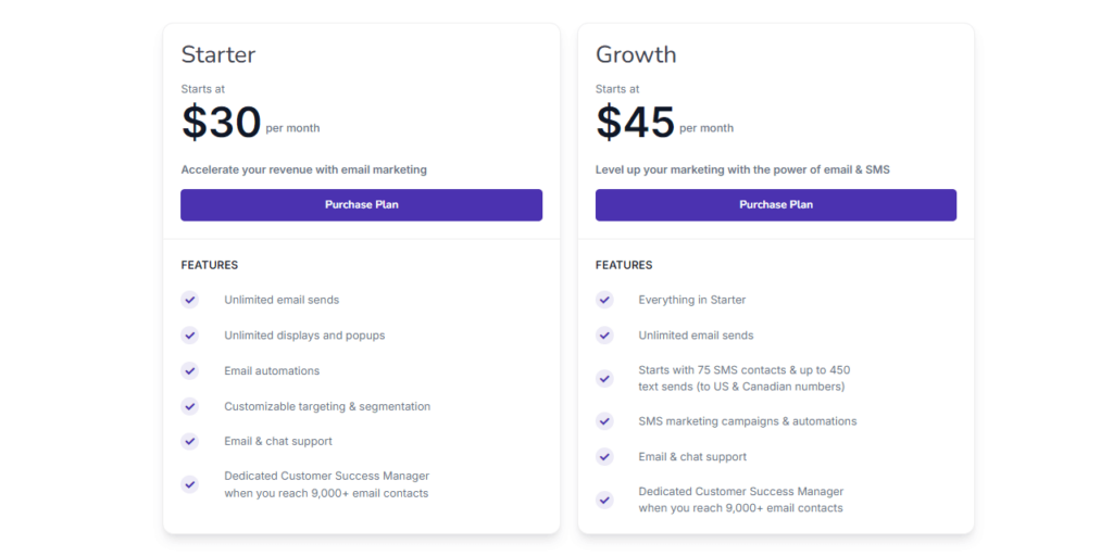 Privy pricing plans