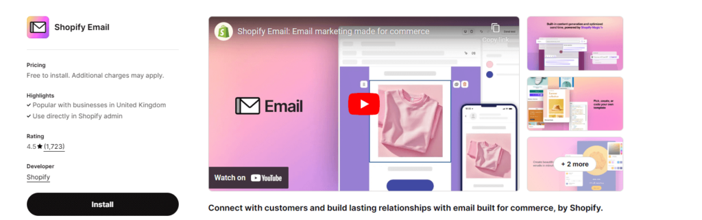 Shopify Mail Pricing